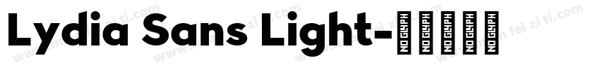 Lydia Sans Light字体转换